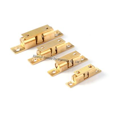 China Modern Brass Ball Hook 40mm 47mm 60mm Double Roller 66mm Double Latches For Cabinet Closet Wardrobe Door Ball Tension Latch for sale