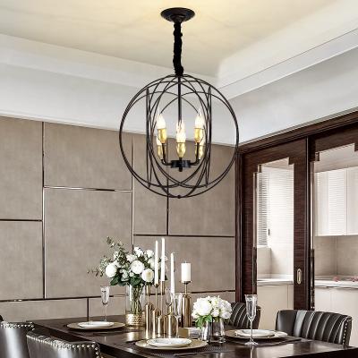 China Modern Black Modern Pendant Lamp e14 Candle Chandelier Pendant Light for sale