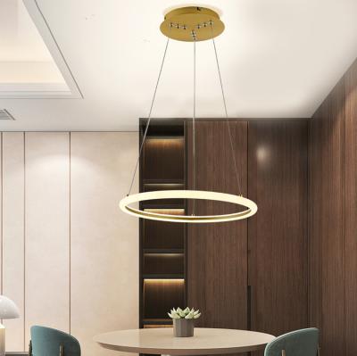 China 2020 New Design Rings Postmodern Circular Lighting British Light Modern High Ceilings Pendent Chandelier for sale