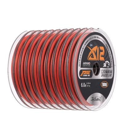 China Good Quality 12 Strands Strong Smooth Durable Consecutive Plates Thick Fishing Line Ten Strands Pe Braid Line for sale