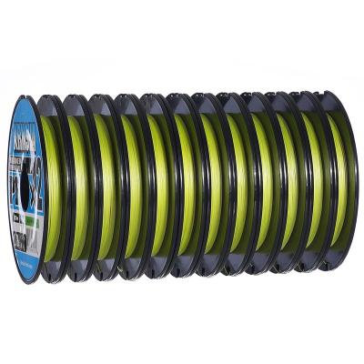 China 100M 12 Strong Smooth Durable Green Blue Braided PE Material Multifilament 12 Carp Fishing Line For Fish Rope Rope for sale