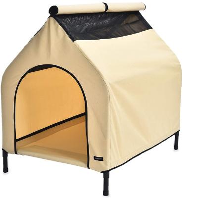 China Durable Portable Elevated Foldable Pet Tent Dog Beds For Indoor And Outdoor Small Pet for sale