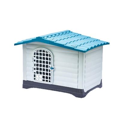 China Durable Waterproof Plastic Outdoor Dog Cages Dog Carriers Sun Protection Designs Animal Dog Kennel Houses for sale