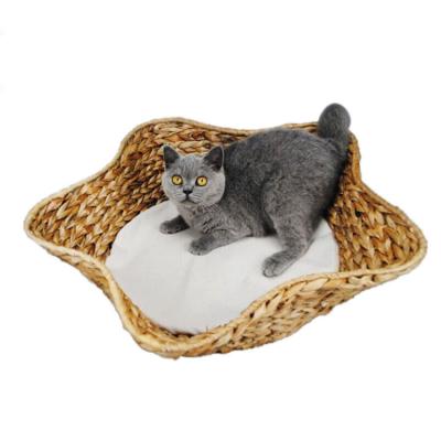 China 2022 boutiquecustomization wholesale cat summer rattan cat nest viable net kittens play and rest breathable pet nes for sale