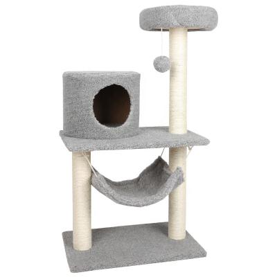 China Wholesale Custom Hot Mail Stocked Sale Pet Furniture Cat Climbing Frame Kitten Scratching for sale