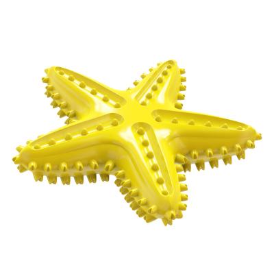 China Viable Pet Starfish Sounding Toothbrush Toy Dog Chew Pet Toy Outdoor Bite Heavy Duty Interactive Pet Toy for sale