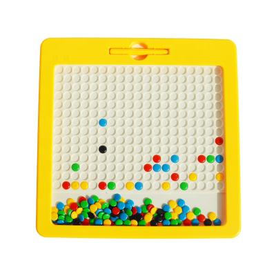 China Eductional Toys Popular Design Magnetic Drawing Board Magnet Beads Alphabet Tablet Magpad Dot for sale