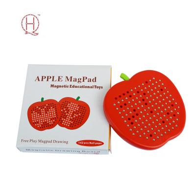 China Eco-friendly material ABS Apple colored drawing board magnetic magpad kids toys educational promotion gift for sale