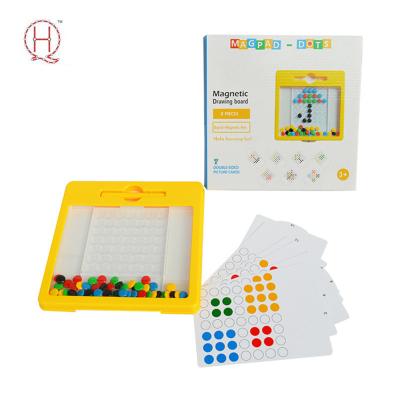 China Eco-friendly Decompression Colorful Pearl Magpad Dots Mini Drawing Board Magnetic Toys For Kids Educational for sale