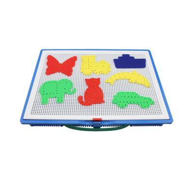 China Toy Mosaic Color Matching educational toys spill nail puzzle pegboard button toy for kids 790pcs for sale