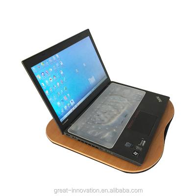 China Good Quality MDF Portable Portable Laptop Table with Cup Holder Lap Desk Fits Up to 17