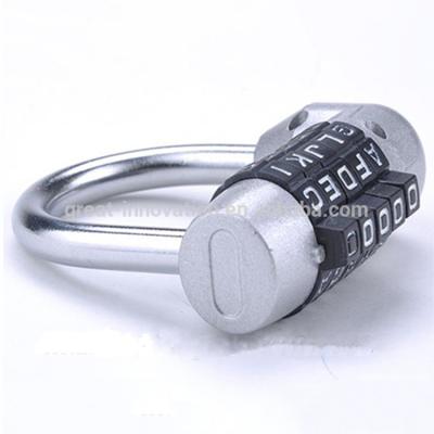 China Zinc Alloy Adjustable Security Lockers Combination Padlock 5 Letters Combination Password Padlock for sale