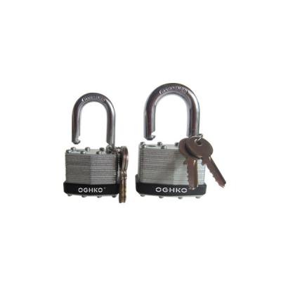 China Wholesale Steel Door 40mm 50mm Shackle Reinforced Security Laminated Steel Padlock for sale