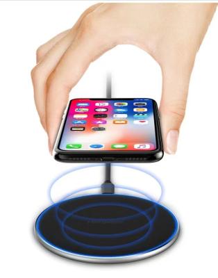 China Universal High Speed ​​Portable Wireless Charger Mobile Phone Charger Qi Desktop Qi Wireless Charger for sale