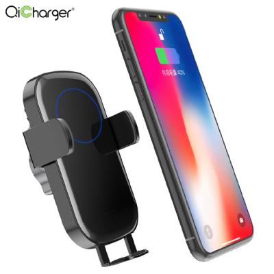 China Wireless Charger Stand Infrared Sensor High Speed ​​Automatic Fixing Wireless Charger For Cars for sale