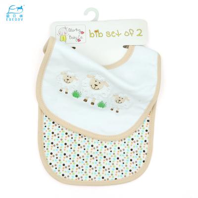 China Top Quality Washable 100% Cotton Solid Color Baby Bibs Hot Sale Combed OEM Custom Design Baby Bibs for sale