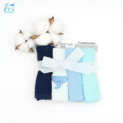 China Child safe manufacturer Custom Wholesale Washcloth face cotton washcloth set for baby for sale