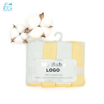 China New Arrival Kid Safe Organic Baby Snack Washcloth Unbleached Burp Cloths Baby Washcloths for sale