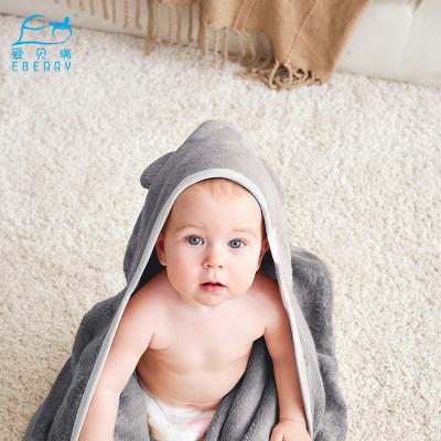 China Factory Direct Supply Customized Baby Bathrobe Manufacturing Baby Hooded Towel Child Safe for sale