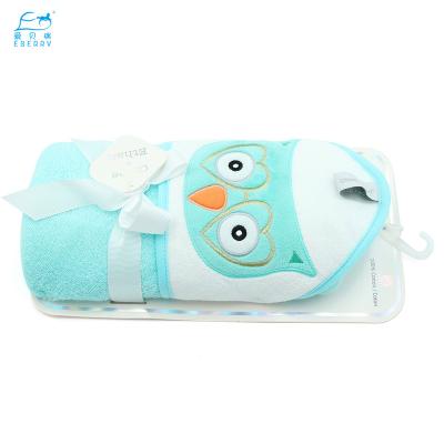 China Safe For Kids Lots Of Hot Selling Energetic Hooded Towel 3 Pack Baby Bath Hooded Towel Set For Newborns INF for sale