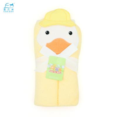 China Best Selling Safe Hooded Bath For Kids Hood Towel Fox Hooded Baby Towel Baby Towels Baby Animal Duck for sale