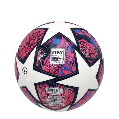 China Promotional Football Match High Quality Size 5 Soccer Ball PU Size 5 Soccer Ball For Students And Children for sale