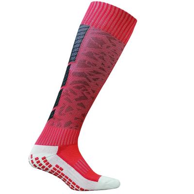 China Breathable Hot Selling Custom Made Logo Socks Anti Slip Soccer Socks Non Slip Soccer Basketball Crew Sports Grip Socks for sale