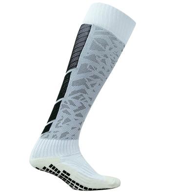 China Best Selling Breathable Breathable Crew Knee Anti Slip Custom Basketball Soccer High Tops Sport Soccer Grip Socks for sale