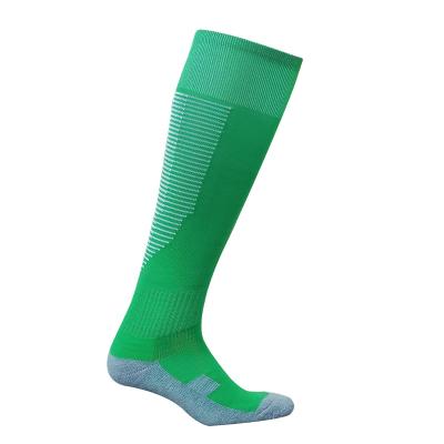 China Hot Selling Breathable High-function Grip Soccer Socks Non Slip Breathable Sweat Absorbing Terry Outdoor Bottom for sale