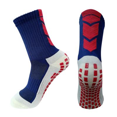 China Wholesale Custom Breathable Men's Thick Athletic Grip Socks Sports Basketball Logo Socks Anti Slip Socks for sale