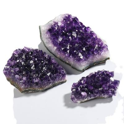 China Natural Geode Specimen Group Amethyst Crystals China Raw Stone Healing For Home Decoration for sale