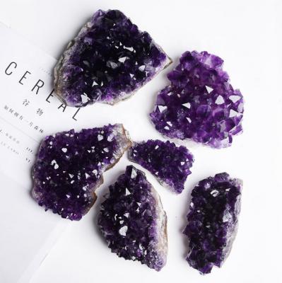 China Wholesale Natural Healing Specimen Geode Group Amethyst China Crystals Raw Stone For Home Decoration for sale