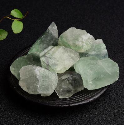 China China Wholesale Raw Natural Crystal Stone Rough Green Gravel Fluorite Healing Tumbled Stone for sale