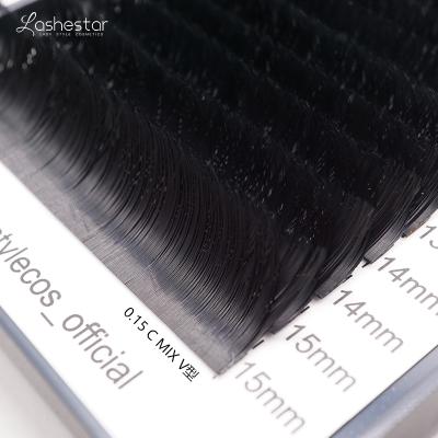 China Private Label Faux Mink Individual Lashes Volume Long Natural Eyelash Extensions for sale