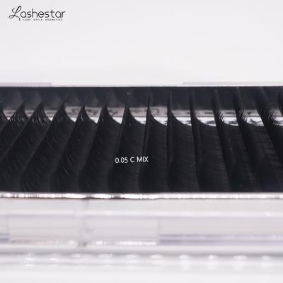 China Custom Private Label Korea PBT Lash Classic Feather Silk Synthetic Individual Individual Eyelash for sale