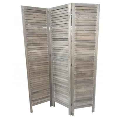 China Europe Bedroom Living Room Office Wholesale Rustic Farmhouse Wooden Room Divider Screen for sale