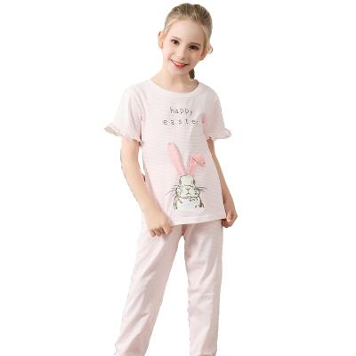 China Summer Kids Breathable Sleepwear Boys Suits Baby Breathable Home Kids Quick-drying Pajamas Girls Clothes Short Sleeve Dressing Set for sale