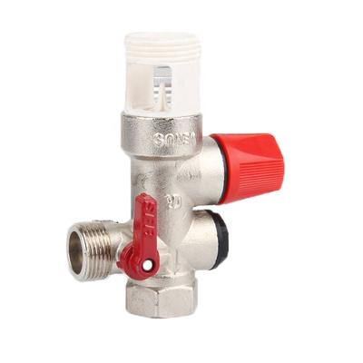 China General Higher Pressure Relief Nickel Plated Forged Brass Safety Valve for sale