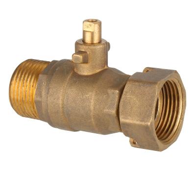 China Supplier general hot sale factory brass welded ball valve for water meter male and female straigh for sale