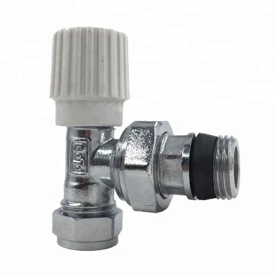 China General BS864 Standard 15 Mm Angle Brass Radiator Valve for sale