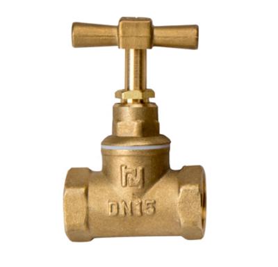 China General PN 16 Higher Quality Rubber Seal Forged Brass Stop Valve for sale