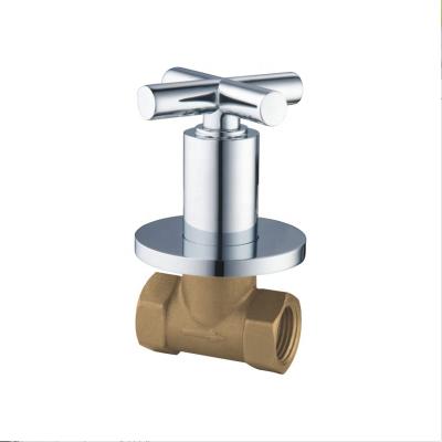 China Zinc General Brass Handle Body Gauge Concealed Stop Valve for sale