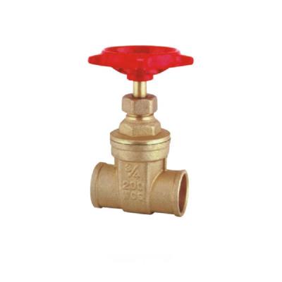 China General Factory Directly Manual DN 20 Forged Welded Brass Gate Valve for sale