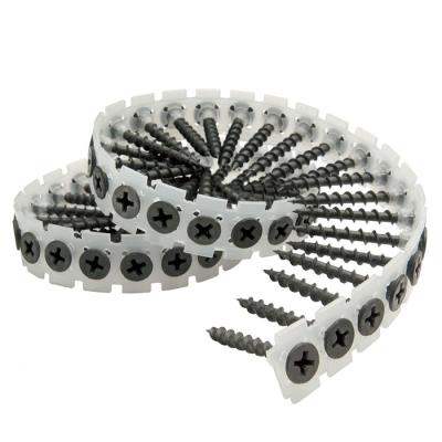 China Bugle High Quality Plastic Tape Assembled Belt Drywall Screw for sale