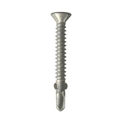 China M5 x 55mm Stainless Steel 410 Flat Square Countersunk Head Wing Tip Self Drilling Tek Screws for sale