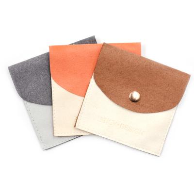 China Eco-friendly Jewelry Bag Fin Microfiber Jewelry Pouch Gift Packaging Bag For Ring Earrings Necklace Bracelet Pendant for sale