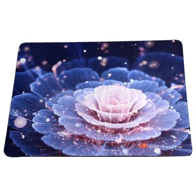 China Free Sample Eco-friendly Sublimation Printed Polyester Fabric Rubber Mouse Pad for sale