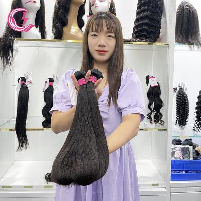 China Cheap Silky Straight Wave Clj Hair Extension Sellers, Double Drawn Bone Superb Straight Virgin Hair Cuticle Aligned Rajour Hair Bundles for sale