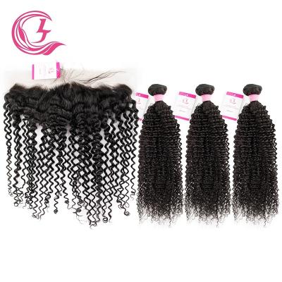 China CLJhair Quality Kinky Curly Virgin Remy Kinky Curly Grade 10A Virgin Kinky Curl Best Mongolian Weave Bundles Best With Lace for sale