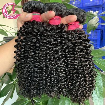 China Jerry Curl Raw Indian Hair, Pixie Curl Human Hair Wholesale Bundle Vendors Verified Indian Hair, Curly Virgin Hair Extensions for sale